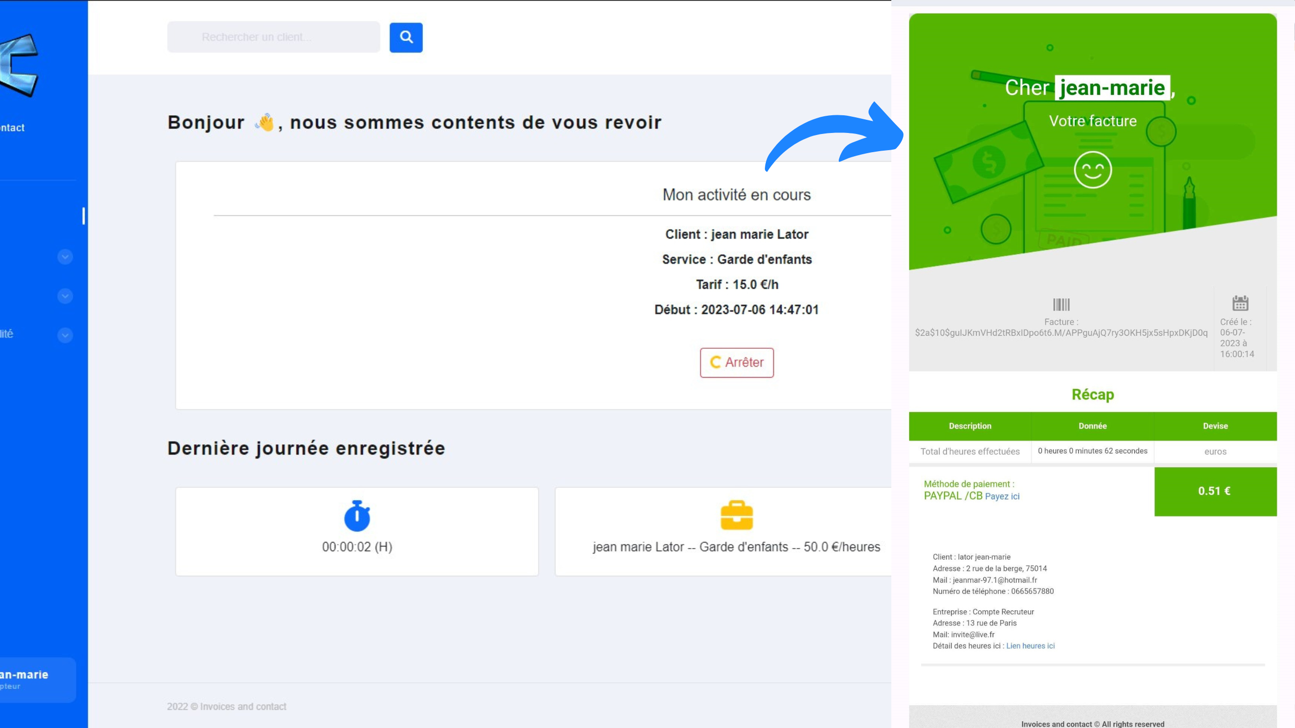 Projet de gestion de factures